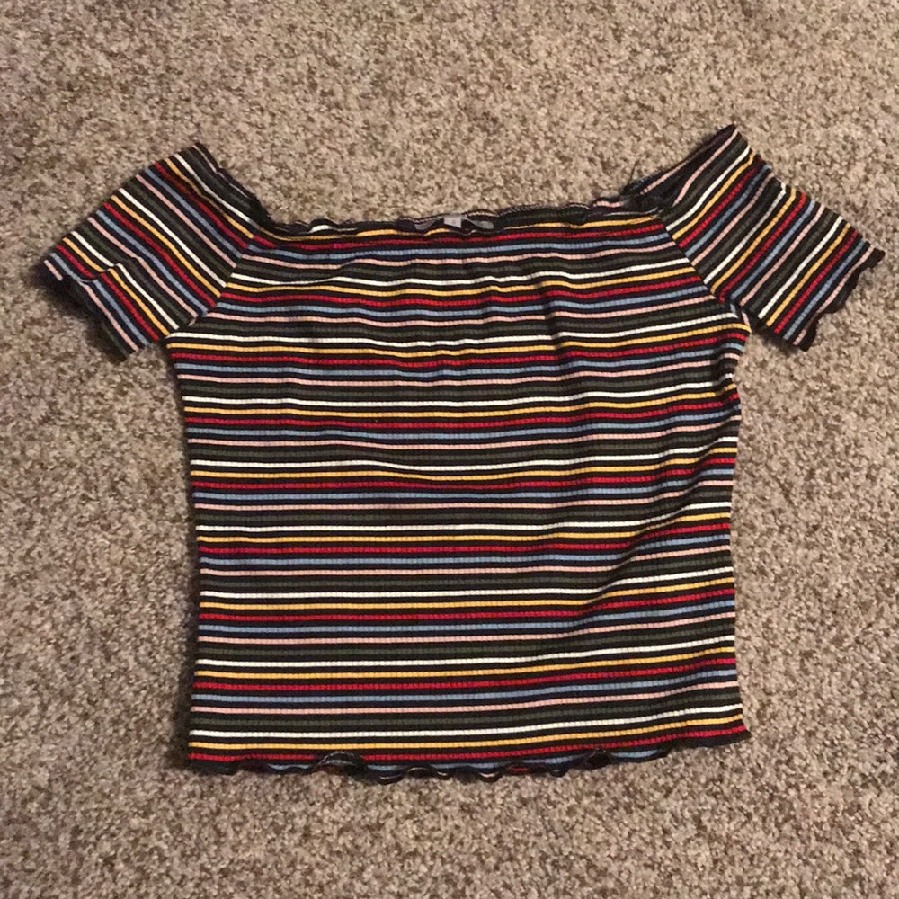 Off the shoulder crop top